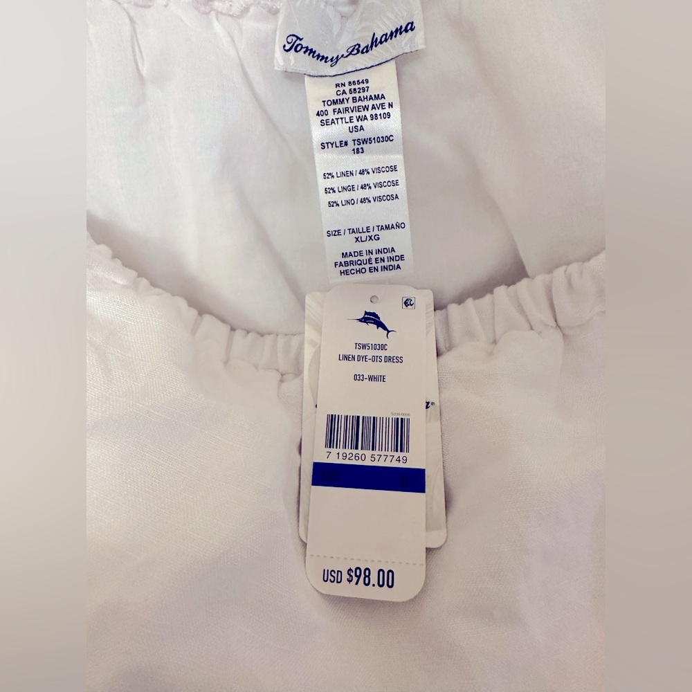 Tommy Bahama White Linen Dress